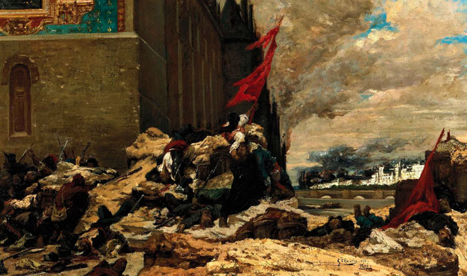 L’Incendie du château des Tuileries par Bertrand Tilier. 1774BertrandTilier